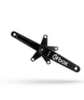 JIS Square Tapered BMX Crankset, Cold Forged 140mm, Black Anodized Finish With Laser Etched Graphics, includes bottom bracket