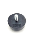 10-24 Thread Rubber Feet Bumpers 1 Inch Round Screw In Equipment Spacers With Galvanized Steel Stud Leveling Feet for tables