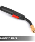 Mig Welding Gun 150A Gas Burner Torch With 4.6M Fixed Cable Stinger Interchangeable Pro Grade, ergonomic grip visible