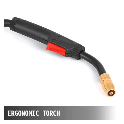 Mig Welding Gun 150A Gas Burner Torch With 4.6M Fixed Cable Stinger Interchangeable Pro Grade, ergonomic grip visible