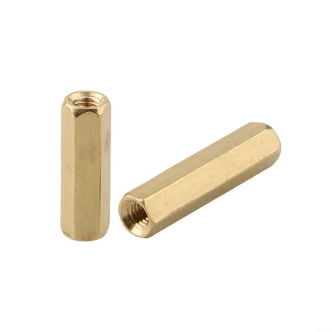 120-Piece M3 Brass Hex Standoff Spacer Kit With Dope Male-Female And Female-Female Spacers Plus Screws, All In A Compact Storage Box For Easy Motherboard Mounting, Quick Assembly, And Organized Parts, brass hex standoffs shown