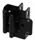 Heavy Duty Concealed Cabinet Hinges Half Overlay Partial Wrap Arms For Kitchen Makeovers Dead Simple Install Rock Hard Hold With Smooth Operator Motion 50 Count Pack close-up view of a black concealed hinge