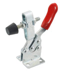 Heavy Duty Quick Release Toggle Clamp 4 Pack 201 B Style Hold Down Clamp With Anti Slip Red Horizontal Design Delivers 198 Lbs Holding Power For Woodworking And DIY Projects, zinc-plated steel, red handle