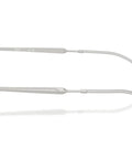 Side view of RB3768 Dope Sunglasses With Silver Frame And Dark Blue Lenses, Medium Fit, 129mm Hinge To Hinge, Lightweight