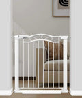 Extra Wide Press Mounted Baby Gate Indoor For Kids And Pets Walk Through No Drill Doorway Hallway Gate Fits 40.55 To 43.31 Inches Easy Install Safe Child Safety Gate For Doorways And Openings in doorway with sofa