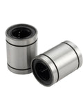 Linear Motion Bearing LME8UU To LME50UU Sliding Bearings, two metal linear ball bearings for CNC and 3D printer rails