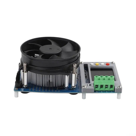 Powerful 150W CNC Electronic Load for Battery Capacity Testing 0 to 150V and 20A DC Load Tester With 4 Wire Kelvin Sensing 2.4 Inch Color Display CC CV CP CR Modes OVP and OTP Protection, front view