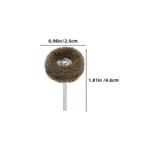24 Piece Pro Grade Nylon Fiber Buffing Wheel Set With 3mm Shank Drill Polishing Discs for Metal Polishing Jewelry Buffing