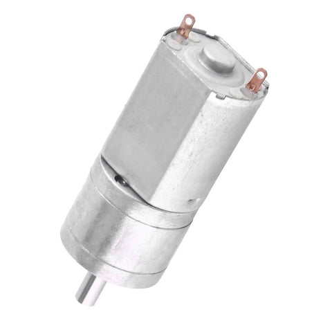 Pro Grade 12 Volt DC Gear Motor Delivers Darn Smooth Power With Full Metal Gears For High Torque Auto Mods And Wrenching Projects, 20mm size.