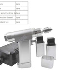 Professional Veterinary Mini Electric Bone Drill With Dual Batteries Adjustable Chuck And Sterilization Case For Sharp Small Animal Surgery Kicking Out 800 To 1200 Rpm Slick Operation, showing handpiece and two battery packs.