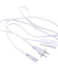 Three Pin T5 T8 LED Wire Connector Power Cord Six Foot Extension Cable With On Off Switch and US Molded Plug