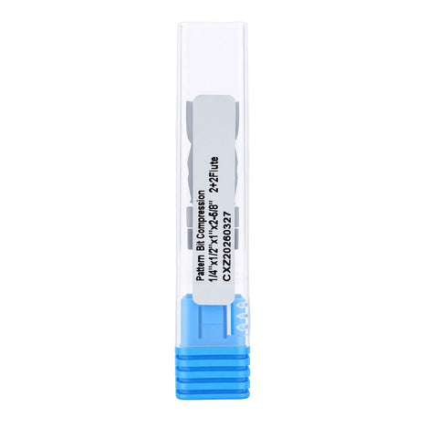 GOTOTOP Spiral Flush Trim Router Bit For Woodworking Pros With 1/2 Inch Shank in clear packaging, 1 inch cutting length.