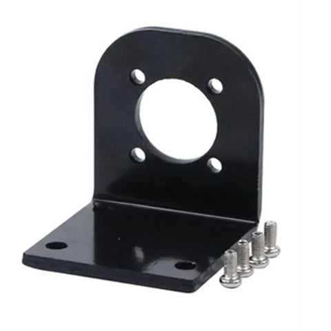 Compact Planetary Gear Motor 12V 24V DC With 32MM Speed Reducer adjustable mounting bracket with holes and screws.