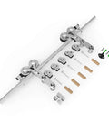 Stainless Steel Sliding Barn Door Hardware Kit For One Door With Pro Grade Four Roller Hangers And Quiet Soft Close Durable Rail System