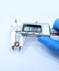 Caliper measuring MR115RS 5x11x4 Mm ABEC-3 2RS orange sealed ball bearing for hobby RC cars and trucks set of 10