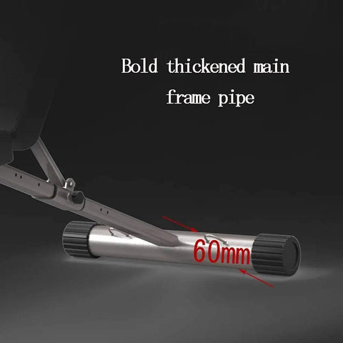 Bold thickened main frame pipe of adjustable weight bench for full body dumbbell workouts cushioned non slip floor safe rubber feet