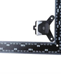 Straight Swap Electronic Parking Brake Actuator Switch For Jeep Compass 2017 To 2019 with measuring ruler for size reference.