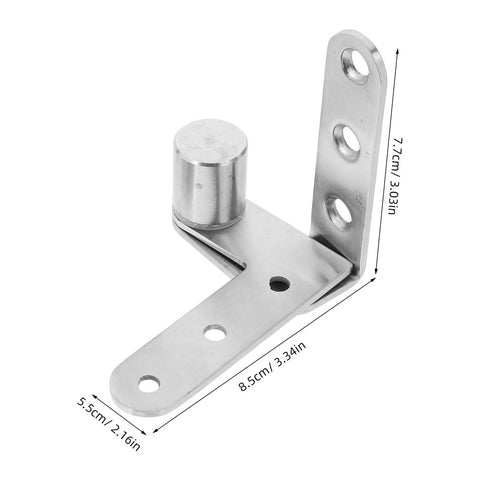 Heavy Duty Stainless Steel Door Pivot Hinges With Automatic Rebound for hidden doors, close-up view, stainless steel material