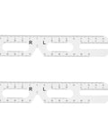 Two Pack PD Measurement Tool For Eyes, Lightweight Pupillary Distance Meter, Portable Pupillometer Ruler For Eyeglasses, Accurate Pupillary Distance Reading In 6.88 By 1.37 Inches, plastic