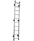 Basement Window Well Ladder 10 Rung 9ft Heavy Duty Aluminum Fire Escape Ladder With 300 Lb Load Capacity Humidity Resistant Egress Ladder For Bunk Beds And Emergency Exit Weatherproof Industrial Grade, front view