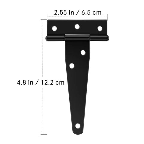 Six Pack 4 Inch T Hinges For Cabinets And Barn Doors Iron Lightweight Shed Hinges With Quiet Hydraulic Soft Close Buffer Durable Door