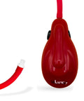 Handheld Electric Vacuum Pump With Red Handle And Silicone Grip, 18 Inch Hose, One Quarter Inch Barbed Male Fitting, Battery Operated
