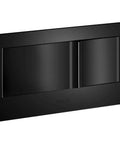 Veil Dual Flush Actuator Plate for Veil Toilet, Black Finish, showing sleek modern look with large opening and dual buttons