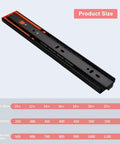 Heavy Duty Full Extension Drawer Sliders With Ball Bearing Runners Push To Open Quiet Glide Rails 250mm-500mm 1 Pair