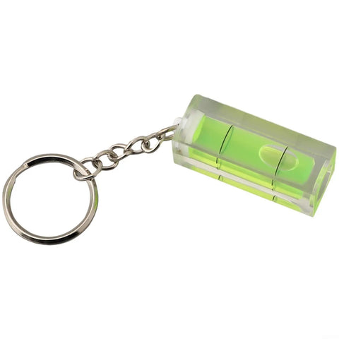 Square Level For Spirit Level Horizontal Measurement in acrylic glass, keychain design, perfect for on-the-go precise measurements.