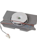 Drop-In Evaporator Fan Motor For Samsung Refrigerator Freezer OEM Part No-Fuss Install, top view, with connector wires