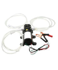 Heavy Duty 12V Self Priming Fluid Scavenge Pump With Long Suction Hose for engine oil pulls and hydraulic fluid transfers.