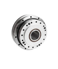 Beefy Harmonic Drive Strain Wave Gear Reducer for automation robots, high torque, front view, compact and easy install design.