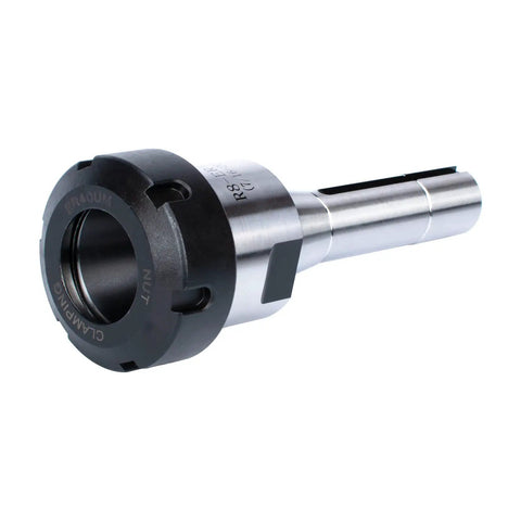 R8 ER40 Collet Chuck Milling Shank Holder With 7/16-20 Drawbar Thread, 0.0002 Inch TIR, Hardened Alloy Steel, 8000 RPM, side view