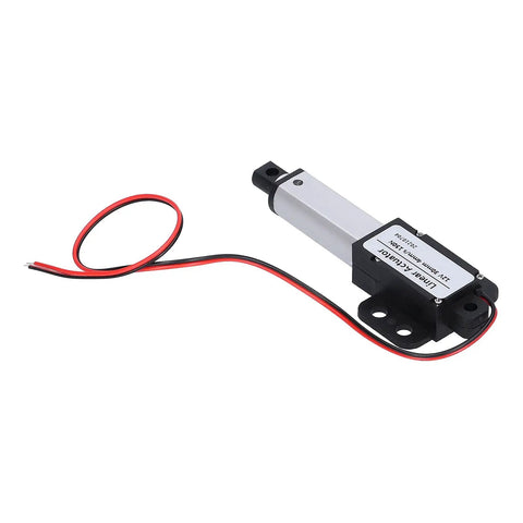 12V DC Linear Actuator With 30mm Stroke Mini T Screw Electric Actuator Built In Limit Switch, 150N thrust, 4mm/s