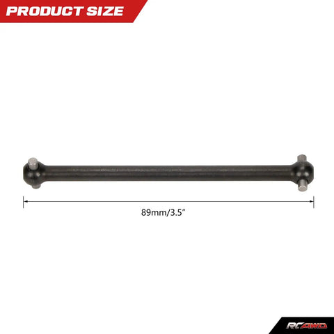Rear Driveshaft Dogbone 82mm Number 45 Steel For Arrma Outcast Notorious Typhon 6S BLX Upgrade Parts Compatible With ARAC4030 AR310470 Black Heavy Duty Performance For Durable RC Racing Confidence, 89mm size shown