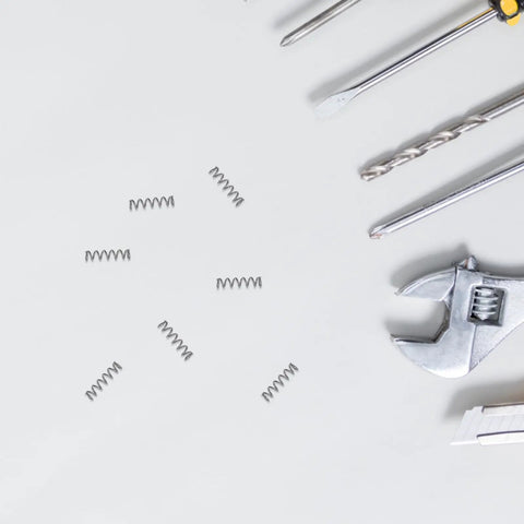 10 Pack High Tensile Stainless Steel Compression Springs Assortment Kit Perfect For DIY Mechanical Mods, Small Hardware Repairs, And Precision Shock Absorption Tasks That Actually Hold Up On Your Next Build Project. small springs with repair tools