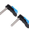 Two Pack Adjustable 19mm Bench Dog Hole Clamps for Woodworking Workbench Durable Engineered Plastic and Stainless Steel