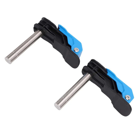 Two Pack Adjustable 19mm Bench Dog Hole Clamps for Woodworking Workbench Durable Engineered Plastic and Stainless Steel
