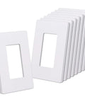 Matte White Screwless Wall Plates 8 Pack 1 Gang Outlet Covers And Switch Plates For A Sleek Clean Modern Look With Hidden Screws