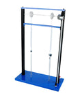 Blue metal Vibration And Resonance Demonstrator For Physics Classrooms with pendulum ball, 340x150x520 mm