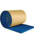 Premium Egg Crate Acoustic Foam Rolls Self Adhesive Soundproof Wall Panels Heavy Duty Noise Reduction Sheets blue foam roll displaying wavy texture.