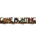 Top Tier Wall Mounted Coat Rack Featuring Durable Brass Hooks And Streamlined Nordic Shape For Your Busy Hallway, showcasing rustic design with hooks.