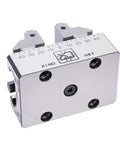 Heavy Duty Cnc Self Centering Vise Delivers Dead On Precision Milling Machine Tool Grip, silver compact design for precise clamping.