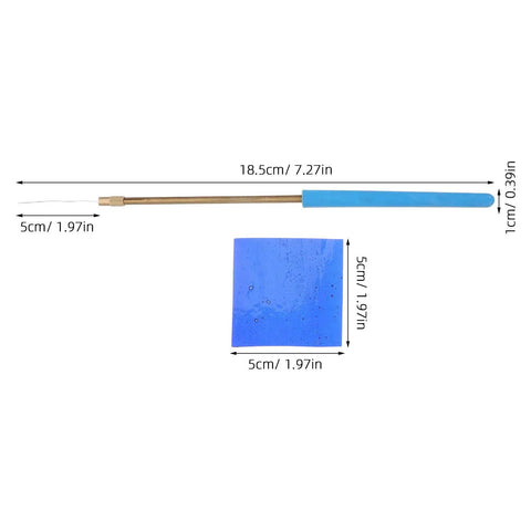 Flame Test Wire Kit With Cobalt Glass Filter Sheet, Metal Alloy Wire And Blue Glass Rods for home science experiments and labs