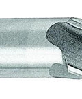 End mill, 3/4 in diameter with 1/2 in shank, 4-flute HSS, side view
