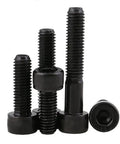 Beefy Hex Socket Cap Screws Set 20 Pieces M6 And M7 Black 12.9 High Tensile Grade Fully Threaded Allen Bolts shown vertically