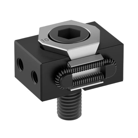 Heavy Duty M6 M8 M10 M12 Ok Vise With Precision Clamping For CNC Multi-Station Batch Processing And Tooth Surface Work Holding Made From 440C Steel, detailed view of clamping component.