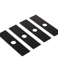 Beefy Eco Edger Blade Replacement 8x2 Hole Diameter 1 Inch Universal Fit That Plays Nice With Ryobi Echo Stihl Maruyama Green Machine 237001 Four Pack Built Tough For Home Lawn Care, four black steel blades with center holes