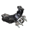 Front view of Front Steering Knuckle And Wheel Bearing Hub Assembly Replacement For 2012 2018 Ford Focus 2 Piece Set