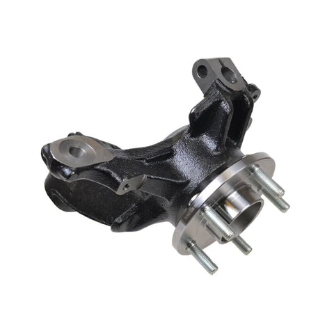 Front view of Front Steering Knuckle And Wheel Bearing Hub Assembly Replacement For 2012 2018 Ford Focus 2 Piece Set